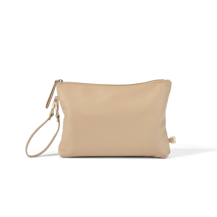 Nappy Changing Pouch - Oat Vegan Leather