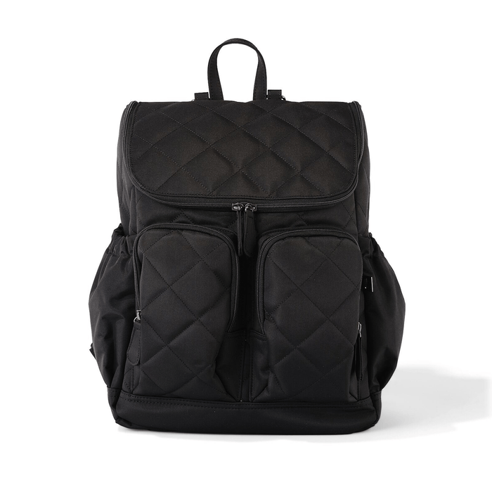 Signature Nappy Backpack - Black Diamond Quilt Nylon