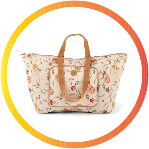 OiOi - Fold-Up Tote - Daisy main image 0