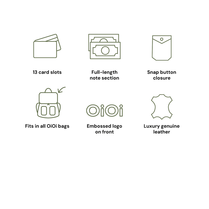 Trifold Wallet - Terracotta Genuine Leather