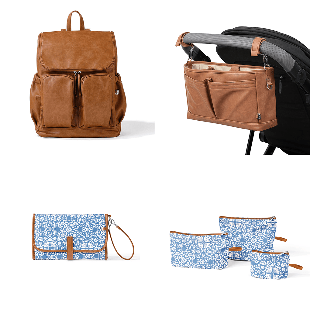 Baby Backpack Bundle for First Time Parents - Tan & Moroccan — OiOi