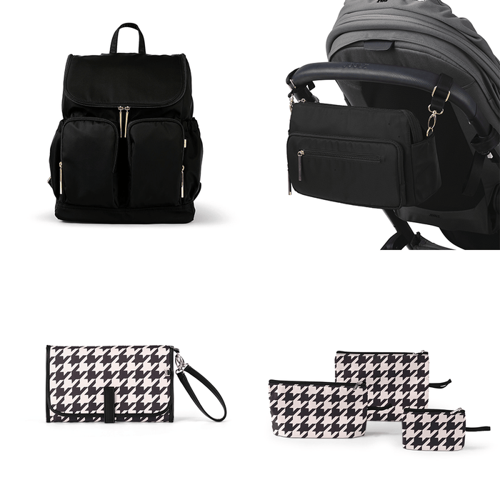 First Time Parent Bundle - Nylon & Houndstooth
