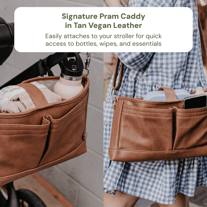 First Time Parent Nappy Bag Bundle - Tan & Beige Gingham