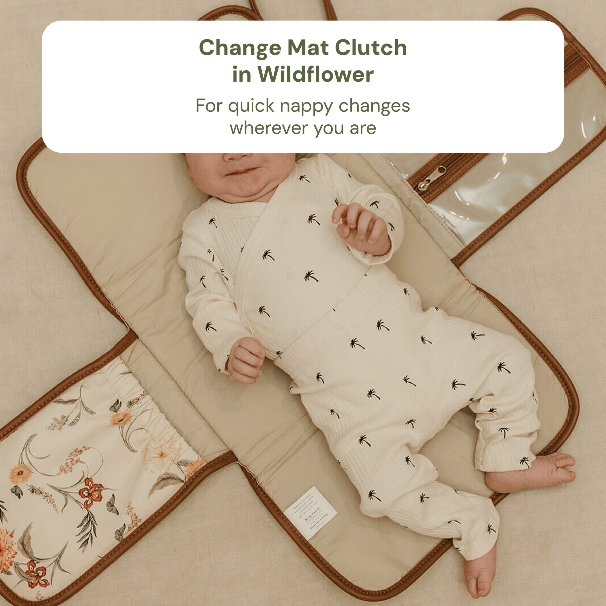 First Time Parent Baby Bag Bundle - Tan & Wildflower — OiOi
