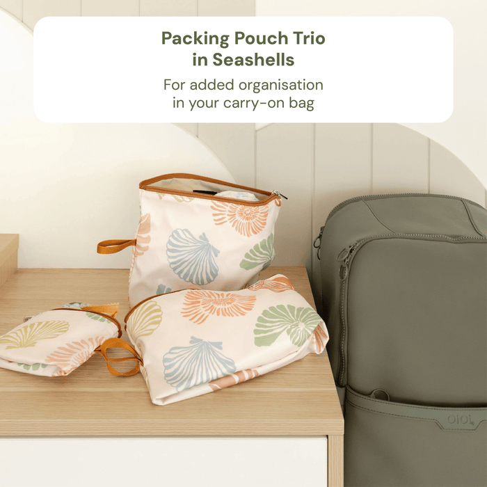 First Time Parent Nappy Bag Bundle - Sage & Seashells