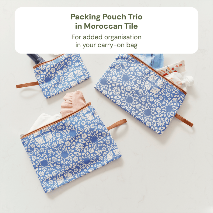 First Time Parent Nappy Bag Bundle -  Tan & Moroccan