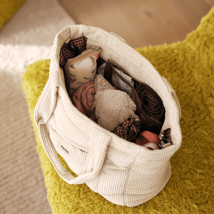 Everyday Tote - Cream Corduroy (PRE-ORDER FOR AUGUST DELIVERY)
