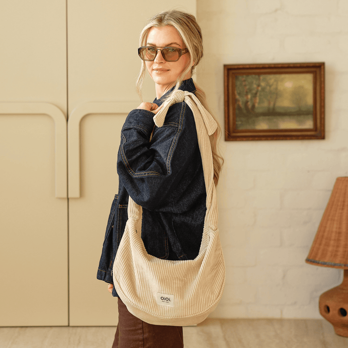 Luna Crossbody - Cream Corduroy (PRE-ORDER FOR AUGUST DELIVERY)