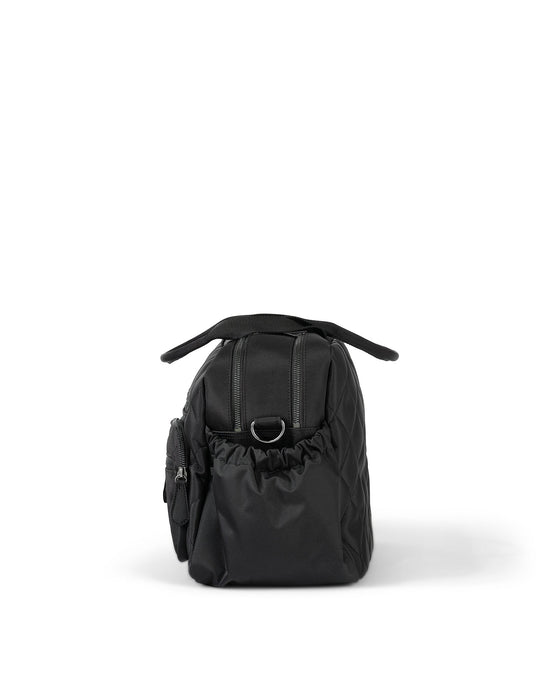 Carry All Nappy Bag - Black Diamond Quilt (PRE-ORDER FOR LATE MAY DELIVERY)