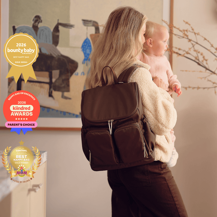 Signature Nappy Backpack - Chocolate Nylon