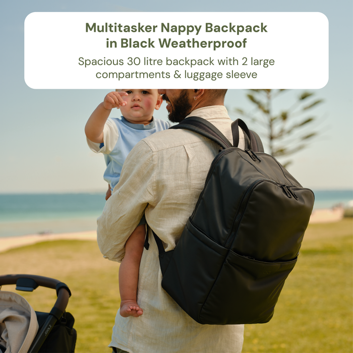 Baby & Toddler Nappy Bag Bundle – Weatherproof, Sunburst & Airmesh