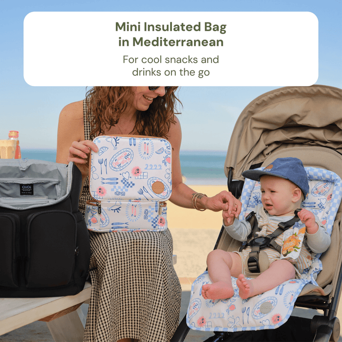 Baby & Toddler Nappy Bag Bundle – Weatherproof, Mediterranean & Gingham (PRE-ORDER FOR MAY DELIVERY)