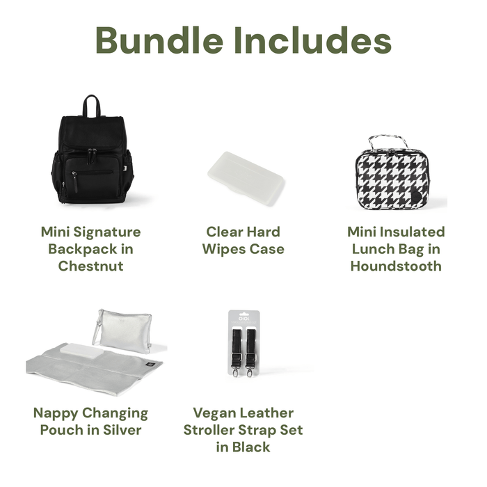 Mini Signature Bundle - Black & Houndstooth