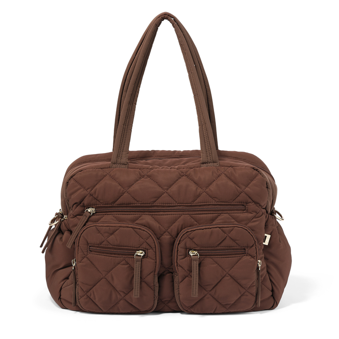 Carry All Nappy Bag - Puffy Chocolate Quilt