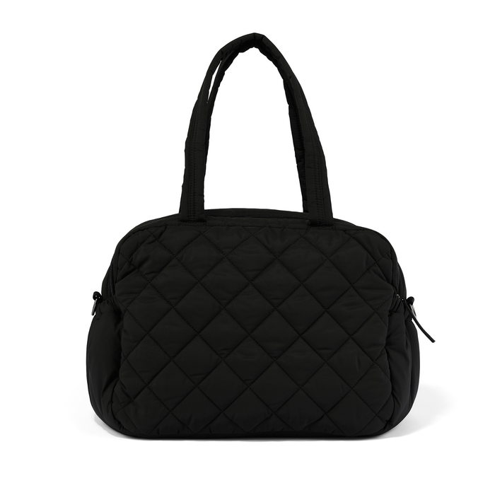 Carry All Nappy Bag - Puffy Black Quilt