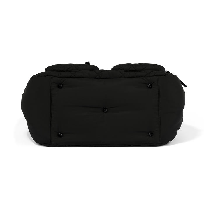 Carry All Nappy Bag - Puffy Black Quilt
