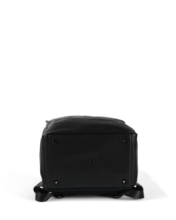 Multitasker Nappy Backpack - Black Vegan Leather