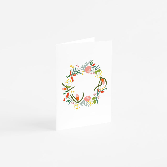 Australiana Wreath Card