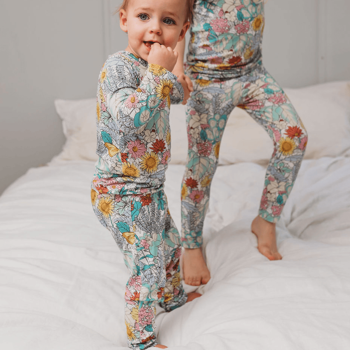 Bamboo Toddler Set - Floral Print Girl — OiOi