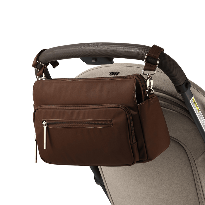 Multitasker Pram Caddy 2.0 - Chocolate Nylon (PRE-ORDER FOR MAY DELIVERY)