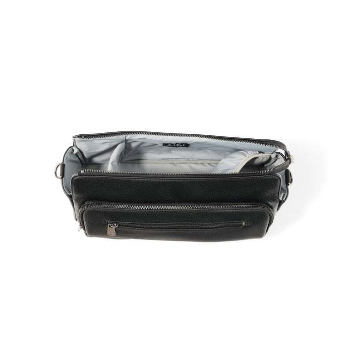 Multitasker Pram Caddy 2.0 - Black Vegan Leather