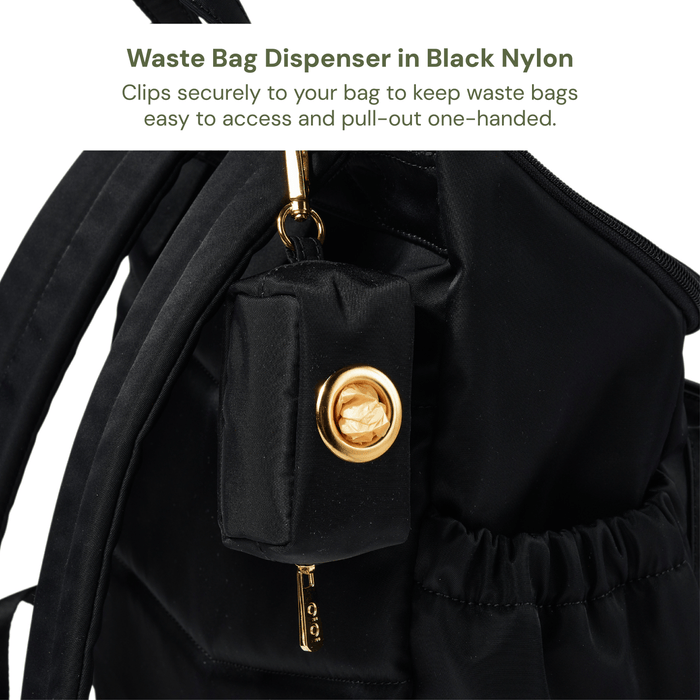 Nappy Bag Organisation Kit – Blue Check & Black Nylon