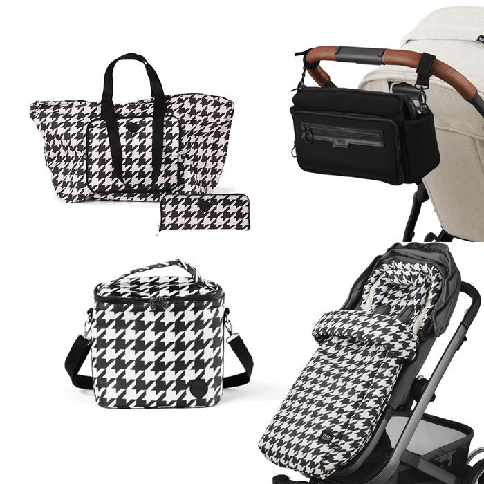 Pram Makeover Bundle – Black Neoprene & Houndstooth