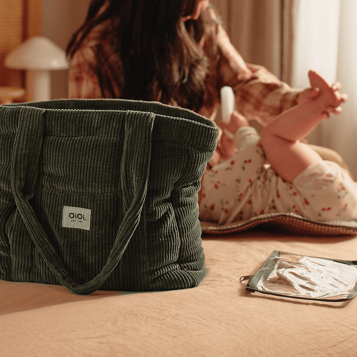 Everyday Tote - Moss Green Corduroy (PRE-ORDER FOR AUGUST DELIVERY)