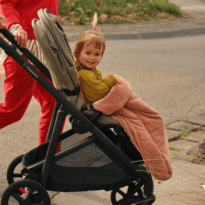 4-in-1 Convertible Footmuff - Rose Pink Corduroy (PRE-ORDER FOR AUGUST DELIVERY)