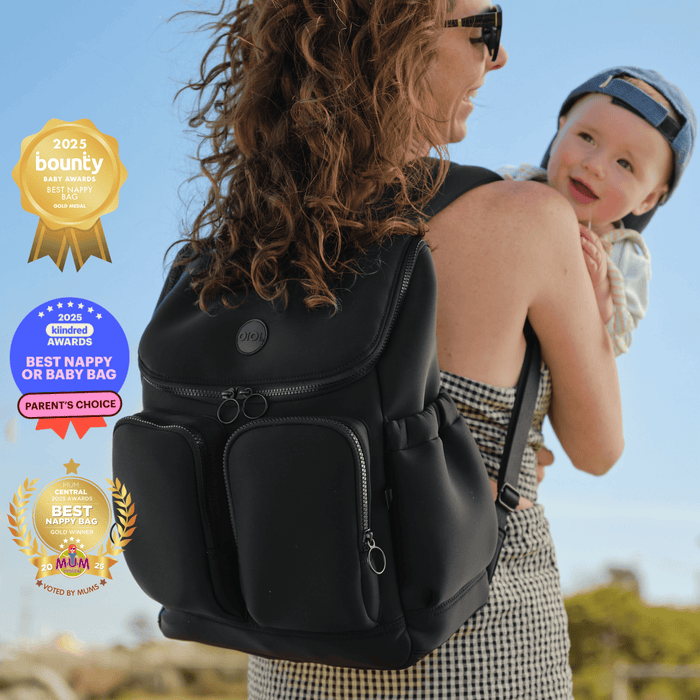 Signature Nappy Backpack - Black Neoprene