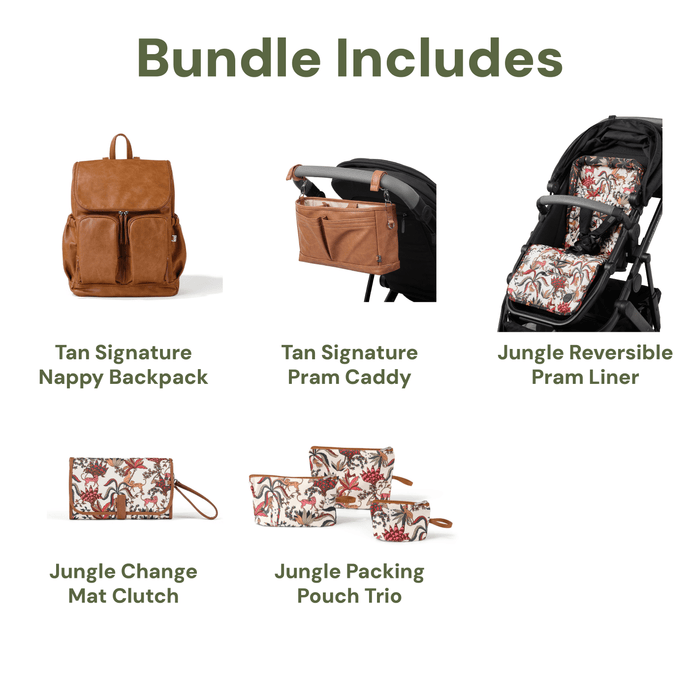 Signature Baby Bundle - Tan & Jungle