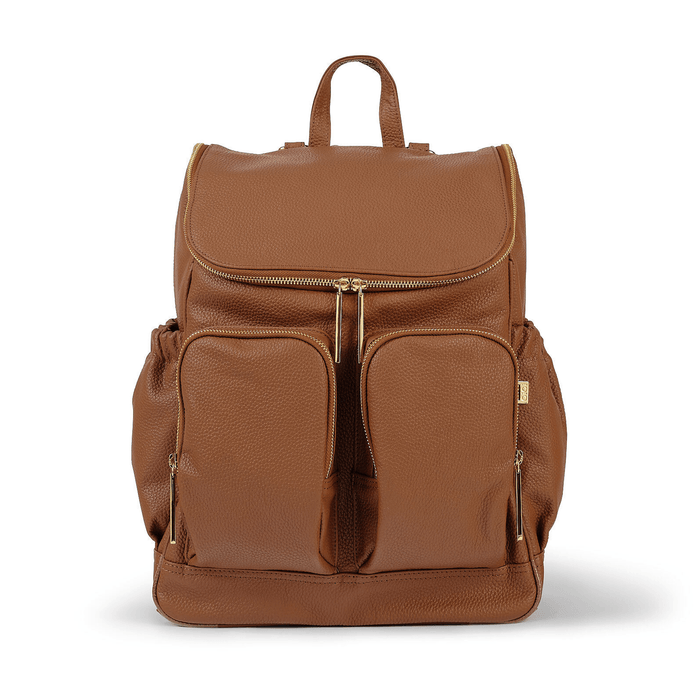 Signature Nappy Backpack Terracotta Genuine Leather