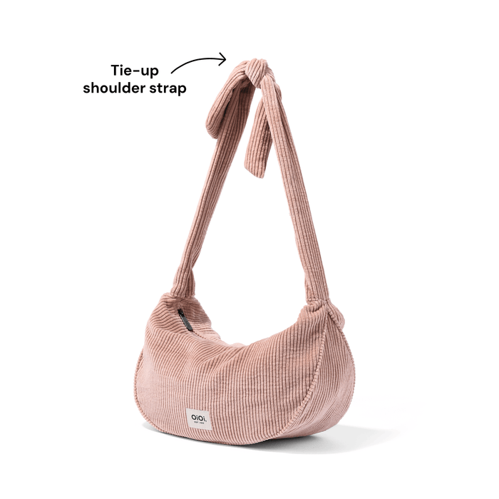 Luna Crossbody - Rose Pink Corduroy (PRE-ORDER FOR AUGUST DELIVERY)