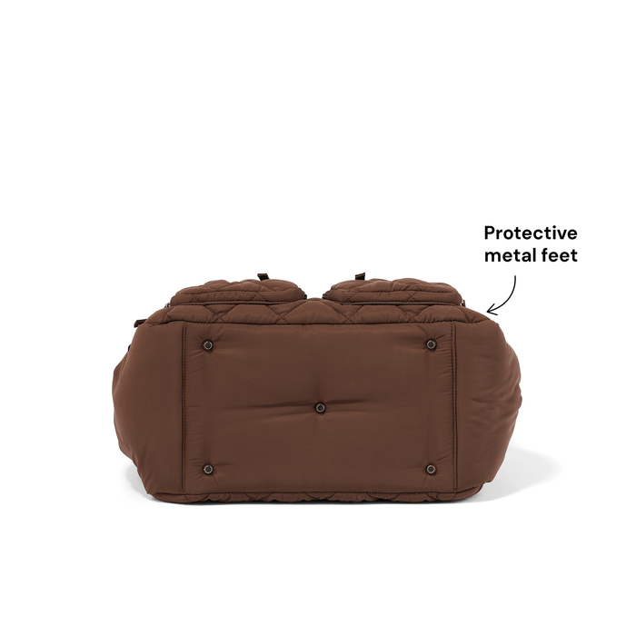 Carry All Nappy Bag - Puffy Chocolate Quilt