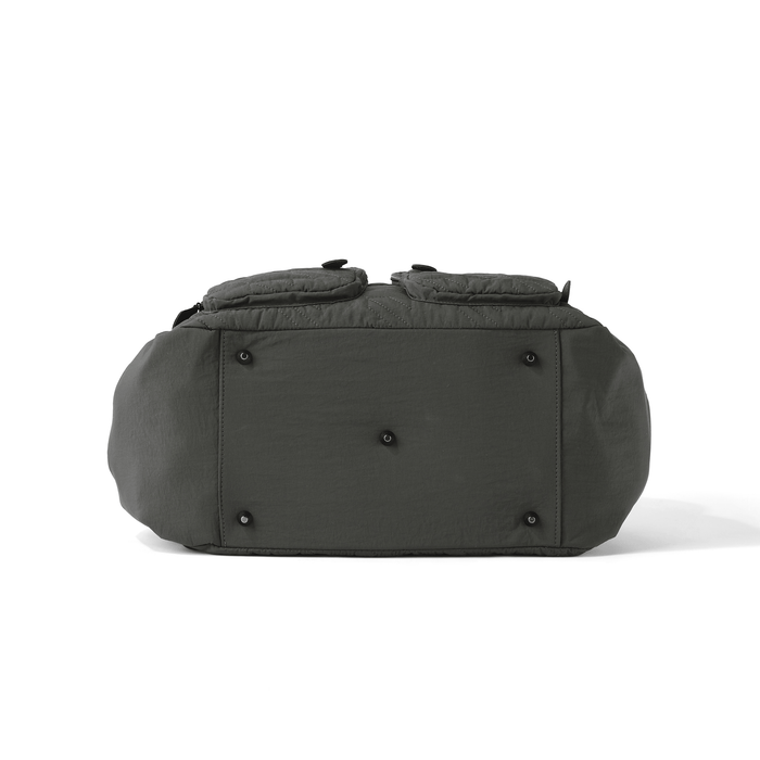 Carry All Nappy Bag - Olive Houndstooth Quilt