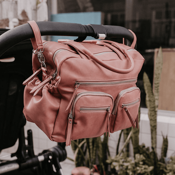 Carry All Nappy Bag - Dusty Rose Vegan Leather
