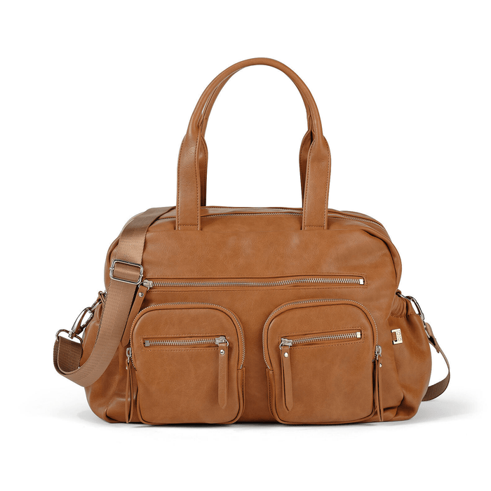 Carry All Nappy Bag - Tan Vegan Leather (SECOND)