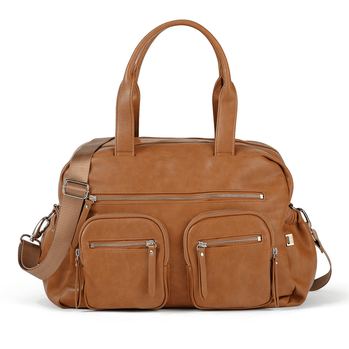 Carry All Nappy Bag - Tan Vegan Leather (PRE-ORDER FOR FEBRUARY DELIVERY)