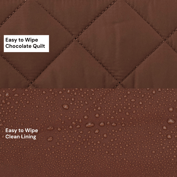 Change Mat Clutch - Puffy Chocolate Quilt