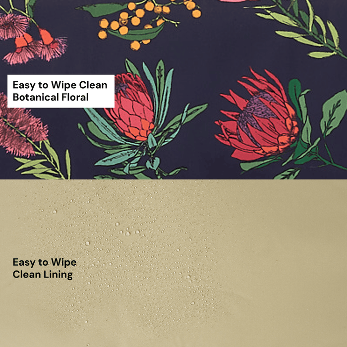 Change Mat Clutch - Navy Botanical Floral