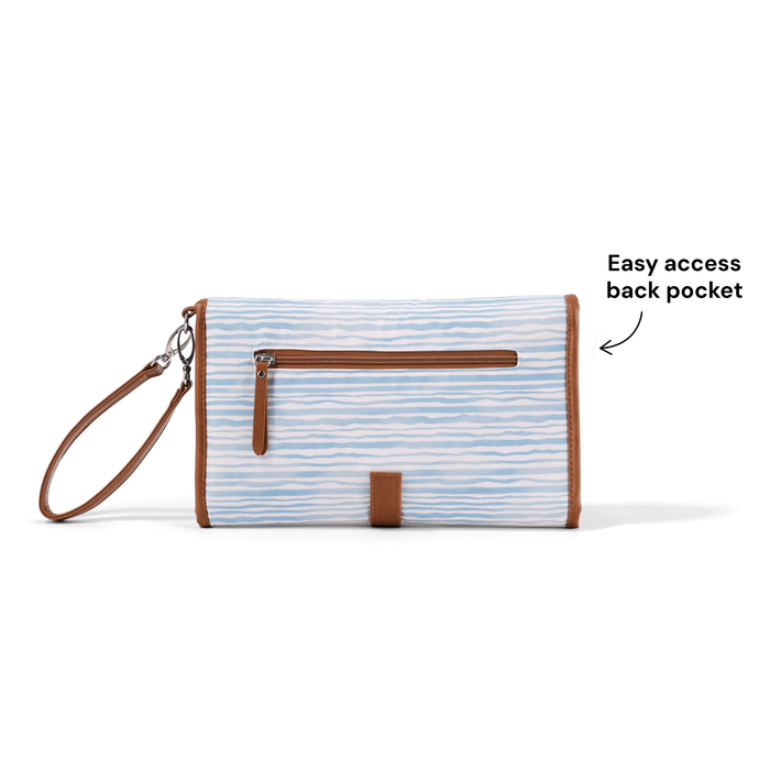 Change Mat Clutch - Blue Stripe (PRE-ORDER FOR FEBRUARY DELIVERY)
