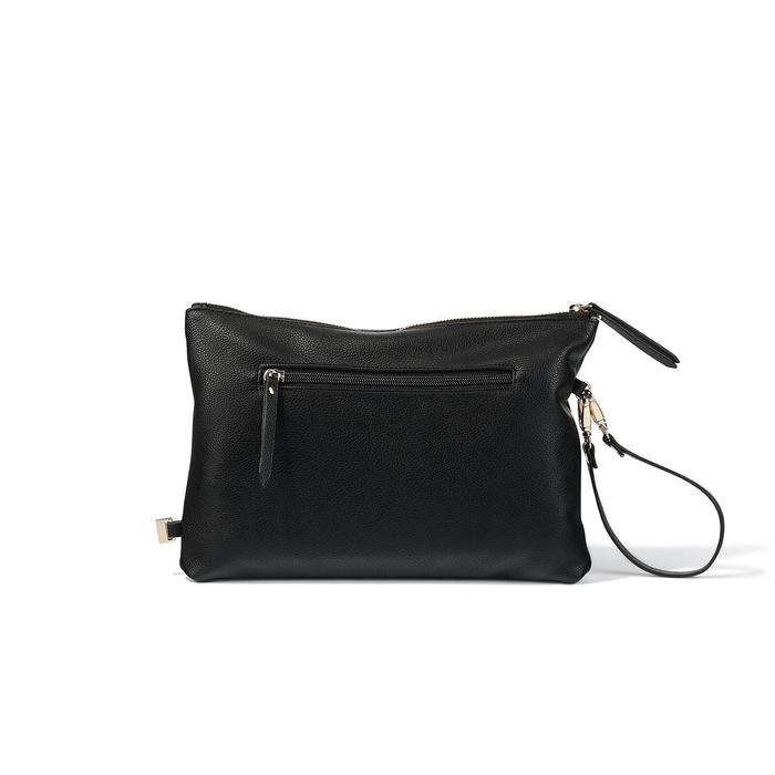 Nappy Changing Pouch - Black Vegan Leather