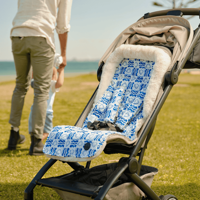 Cozy Fleece Pram Liner - Coastline (PRE-ORDER FOR LATE JANUARY DELIVERY)