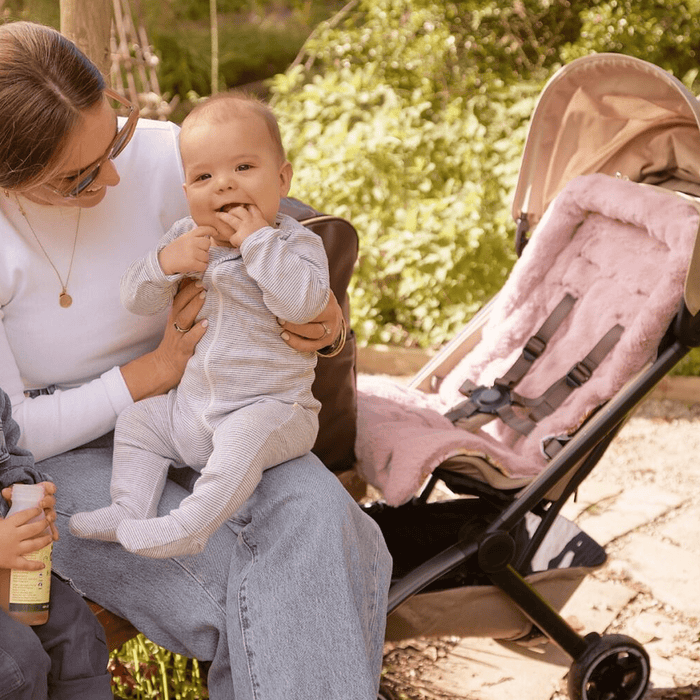 Cozy Fleece Pram Liner - Garden Party