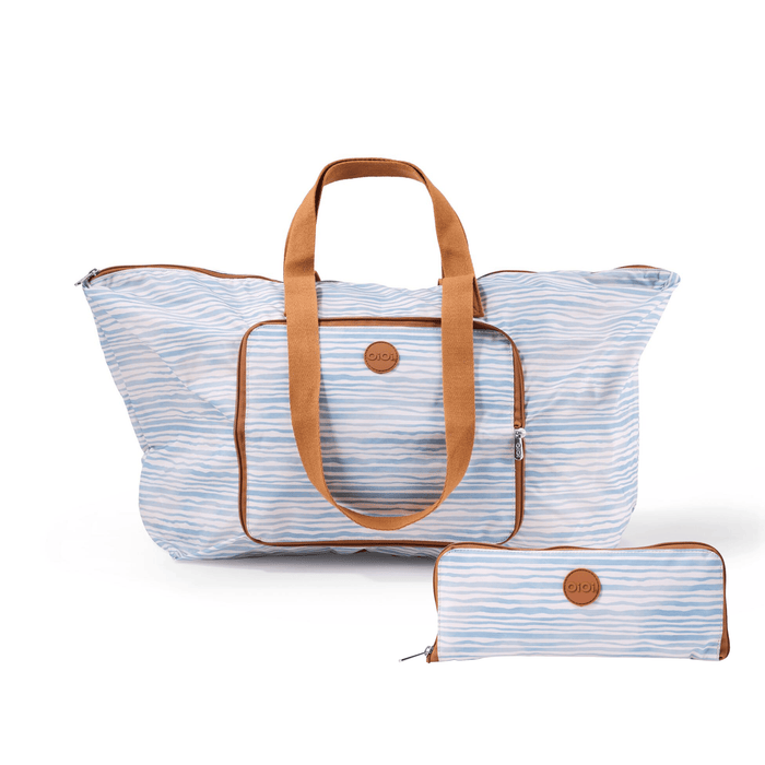 Fold-Up Tote - Blue Stripe (PRE-ORDER FOR FEBRUARY DELIVERY)