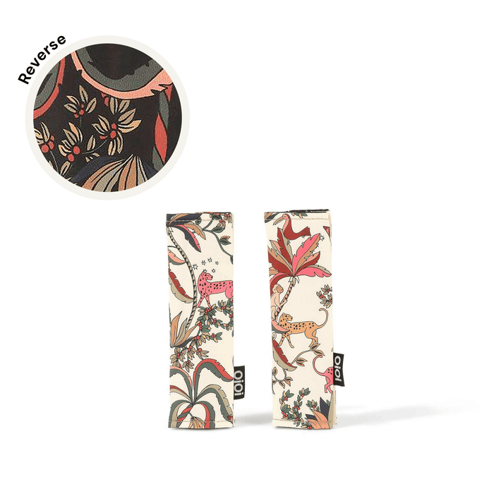 Reversible Pram Harness Cover Set - Jungle Black/White