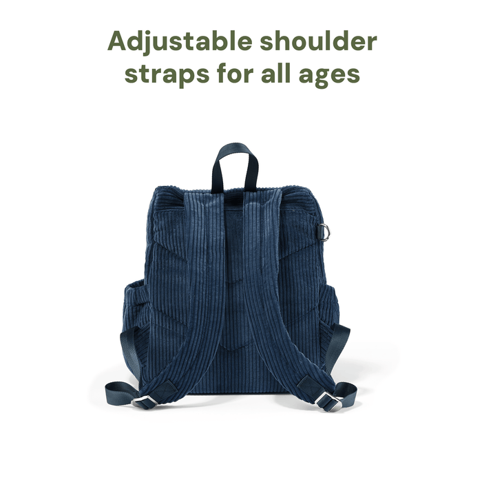 Signature Kids Backpack - Ocean Blue Corduroy