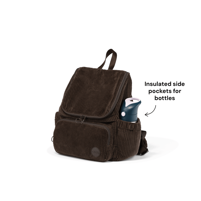 Signature Kids Backpack - Chocolate Brown Corduroy
