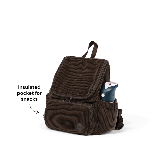 Signature Kids Backpack - Chocolate Brown Corduroy
