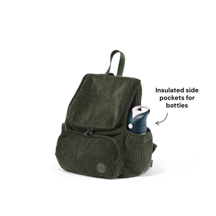 Signature Kids Backpack - Moss Green Corduroy